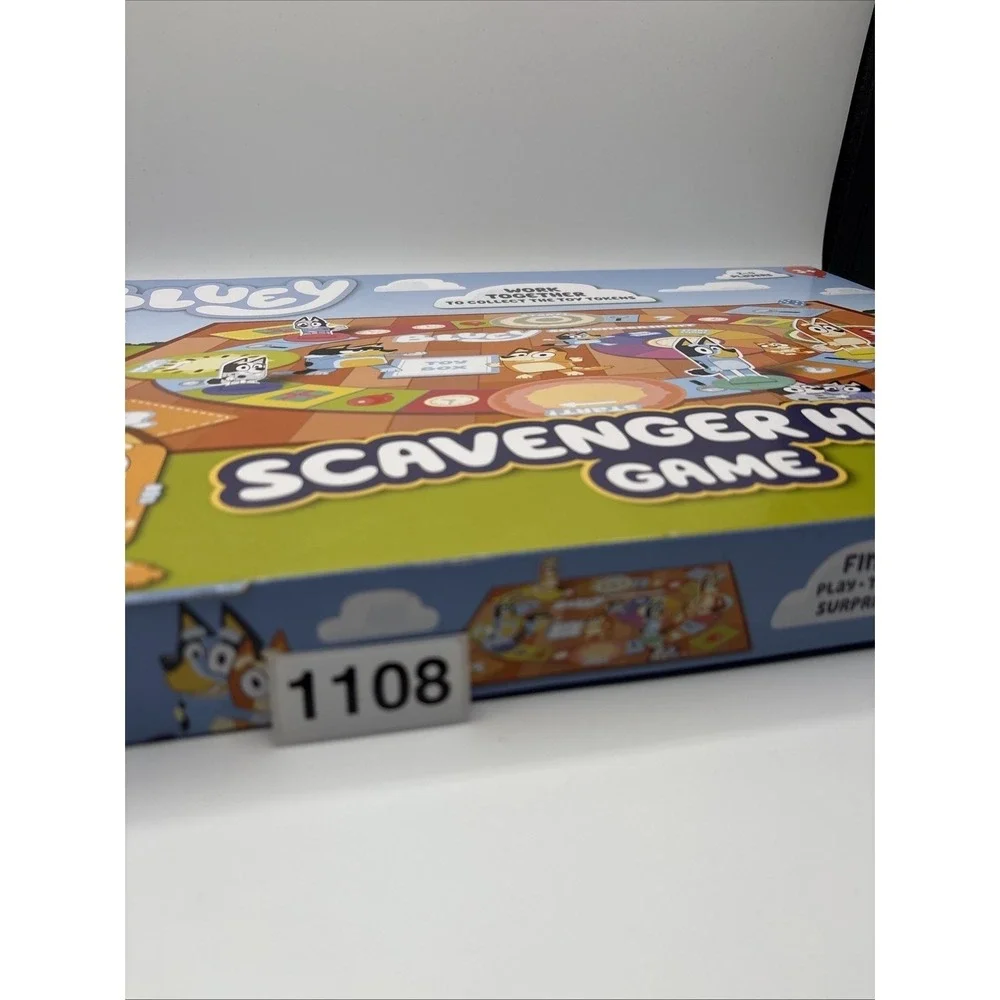 Bluey Scavenger Hunt Game Moose Toys Cooperative Board Game 2-4‎ Players Ages 3+